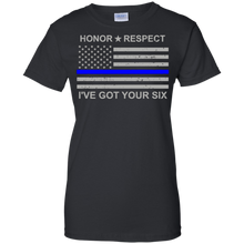Honor-Respect---I've-Got-Your-Six---Thin-Blue-Line-Tshirt