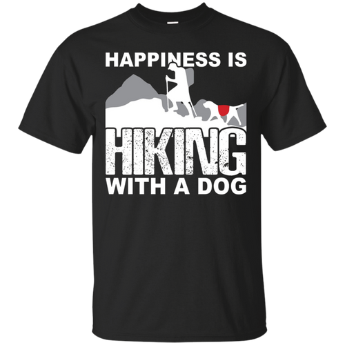 Happiness-Is-Hiking-With-A-Dog-shirt