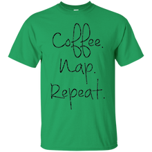 Coffee-Nap-Repeat-Funny-T-Shirt