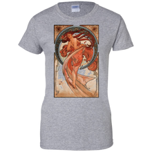 Girly-Dancer-Victorian-Art-Nouveau-Alphonse-Mucha-T-shirt