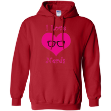 Girly-I-love-Nerds-pink-heart-T-Shirt