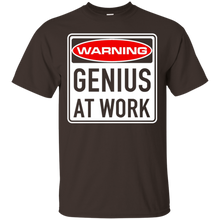 Genius-At-Work-Highway-Warning-Road-Sign-Funny-T-Shirt