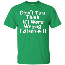 Don'T-You-Think-If-I-Were-Wrong-I'd-Know-it-Humor-T-Shirt