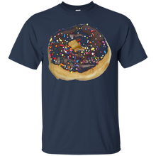 Chocolate-Icing-Colored-Sprinkles-Donut-T-shirt