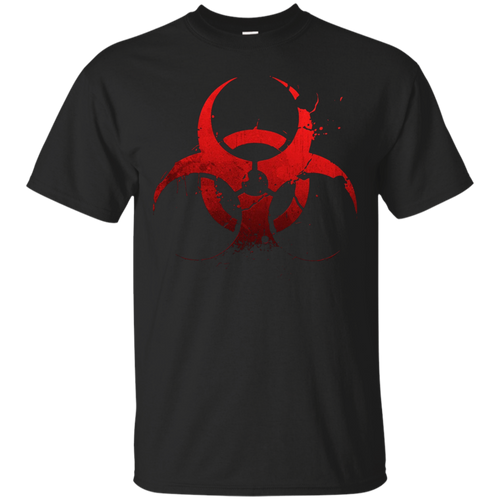 Grunge-Style-Unicode-Biohazard-Symbol-T-shirt