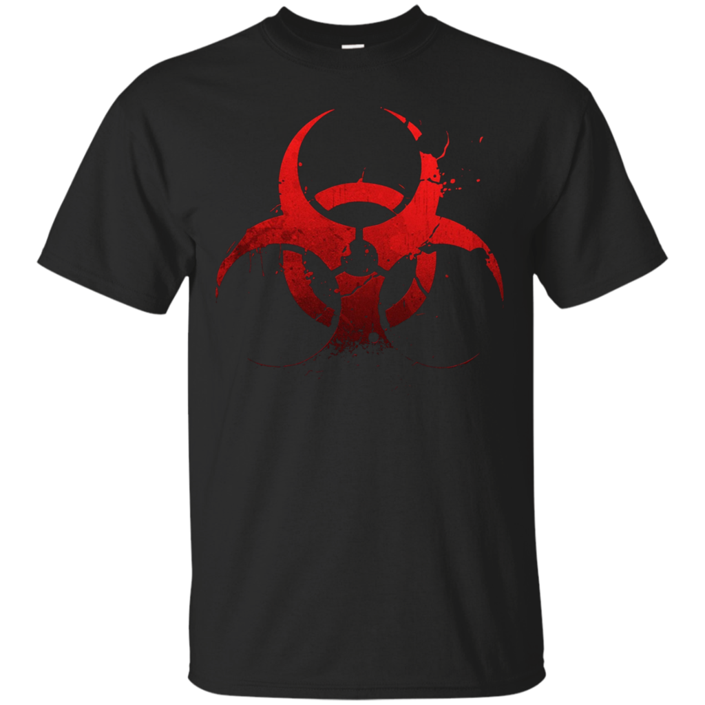 Grunge-Style-Unicode-Biohazard-Symbol-T-shirt
