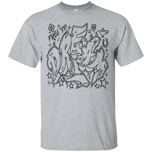 Free-To-Dream-T-Shirt-Graffiti-Street-Art-Luck-Graphic-Tee