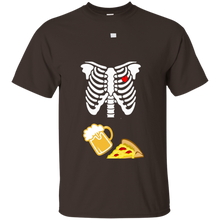Halloween-Skeleton-Maternity-Pizza-_amp_-Beer-T-Shirt-costume