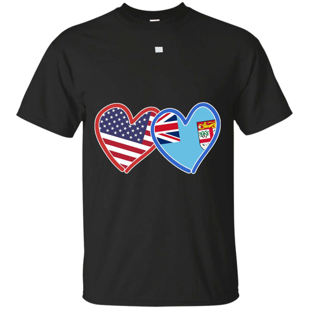 Fijian-American-Fiji-_amp_-America-Flag-T-Shirt