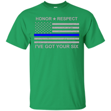 Honor-Respect---I've-Got-Your-Six---Thin-Blue-Line-Tshirt