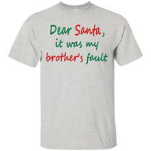 Dear-Santa-It-Was-My-Brother's-Fault-Funny-Christmas-T-shirt