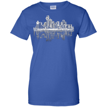 Dallas-Texas-Big-D-Skyline-Panorama-Drawing-T-Shirt