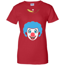 Clown-Emoji-T-Shirt-Red-Nose-Painted-Face-Happy-Smile