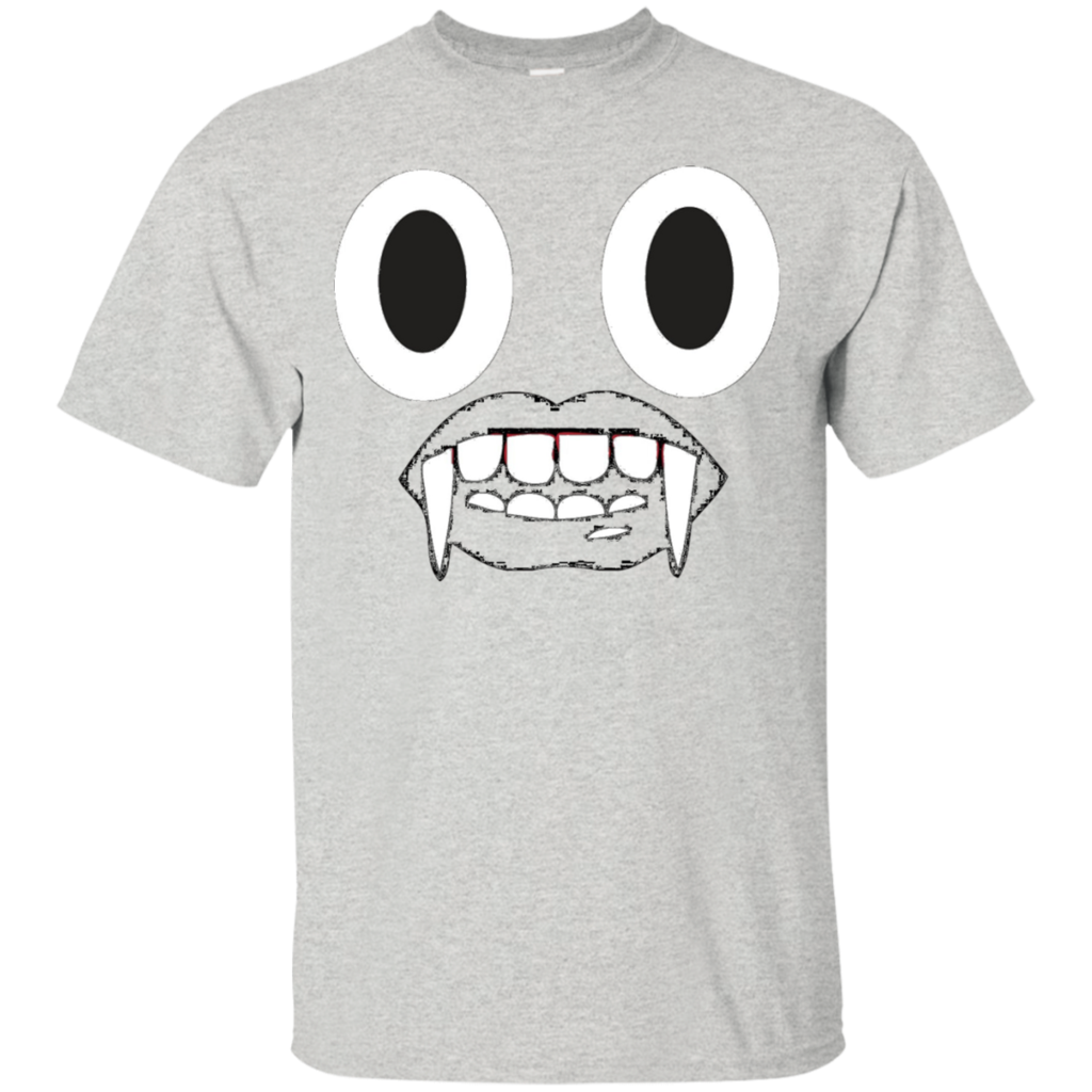 Halloween-Poop-Face-Emoji-Shirt-Costume-with-Fangs