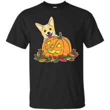 Corgi-_amp_-Pumpkin-Halloween-Tshirt-For-Women-Men