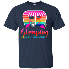 Glamping-is-my-Therapy-Camper-Flamingo-Tee-Shirt