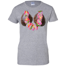 Hawaiian-Luau-Tiki-Coconut-Bra-Flower-Lei-Tee-Shirt-Costume
