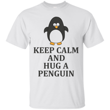 Cool-Design-KEEP-CALM-AND-HUG-A-PENGUIN-T-shirt
