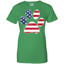 Dog-Paw-Print-T-shirt-Dog-Paw-Flag-T-shirt
