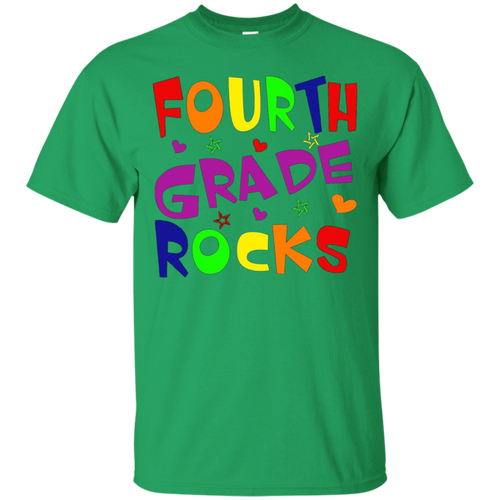 Fourth-Grade-Rocks-T-Shirt-School-Teacher-or-Student-T-Shirt