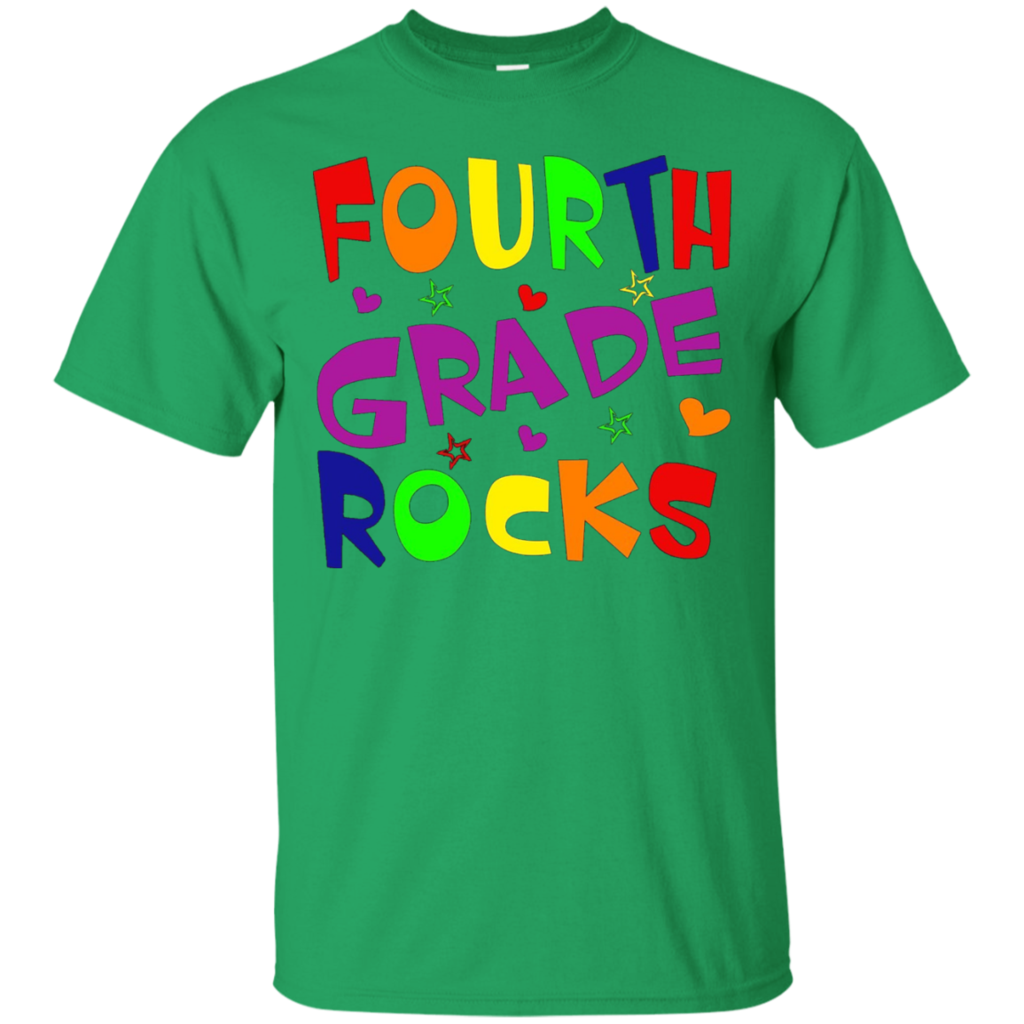 Fourth-Grade-Rocks-T-Shirt-School-Teacher-or-Student-T-Shirt