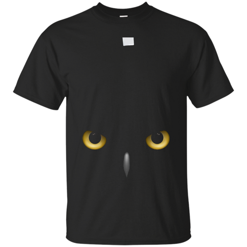 Cool-Eyes-Owl-T-Shirt-Black