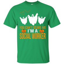 Halloween---You-Can't-Scare-Me-I'm-A-Social-Worker-T-Shirts