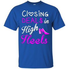 Closing-Deals-In-High-Heels-Real-Estate-Agent-Lady-tshirt