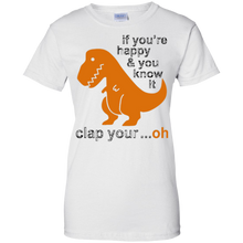Dinosaur-T-Shirt---If-you're-happy-_amp_-you-know-it-clap-your..