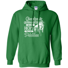 Grandpa-_-Granddaughter---He-Is-Her-Hero-Tshirt