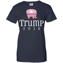 Cute-Pink-Elephant-Donald-Trump-2016-Women's-T-Shirt