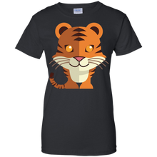 Funny-T-Shirt-Cartoon-Animals-Tiger-Tee