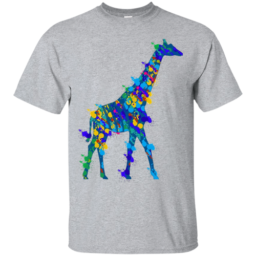 Giraffe-Watercolor-Splash-Love-Giraffe-Paint-Tee-T-Shirt
