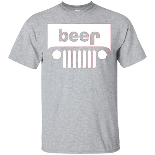 Funny-T-Shirt---Beer-Alcohol-Jeep-4x4-Drinking-Tee