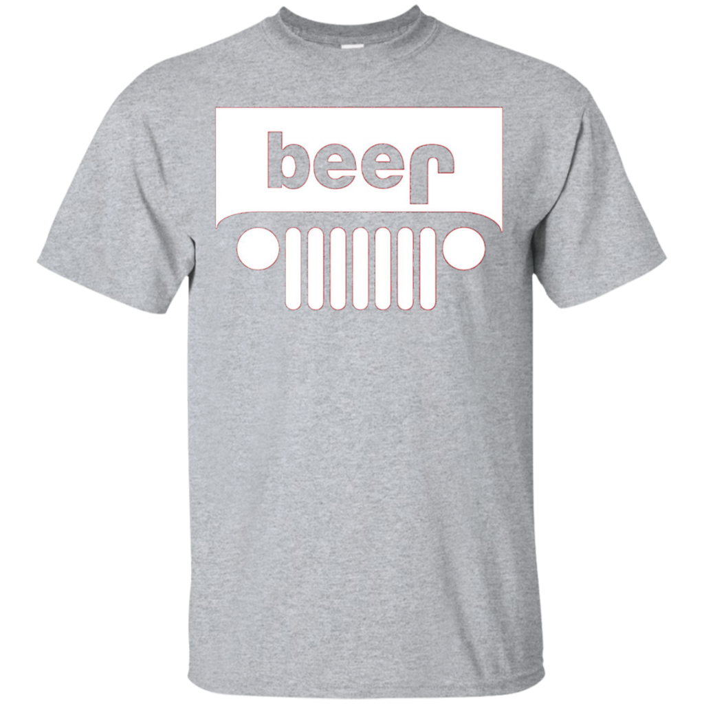 Funny-T-Shirt---Beer-Alcohol-Jeep-4x4-Drinking-Tee