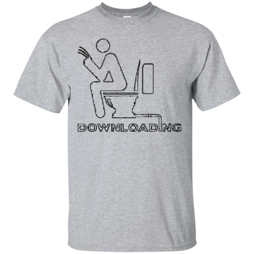 Downloading-S-Washroom-Sitting-Toilet-Funny-Tshirt