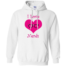 Girly-I-love-Nerds-pink-heart-T-Shirt