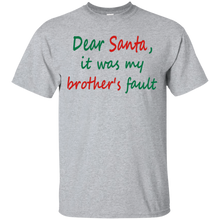 Dear-Santa-It-Was-My-Brother's-Fault-Funny-Christmas-T-shirt