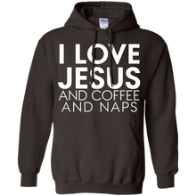 Funny---I-love-Jesus-and-coffee-and-naps---t-shirts