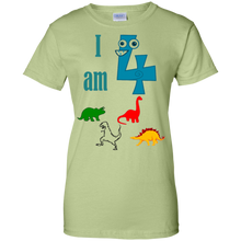 I-am-4-Four-Dinosaurs-Birthday-Funny-T-Shirt-Kids-Boys-Girls