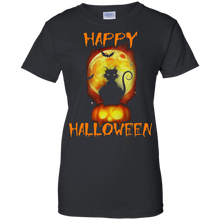 Happy-halloween-black-cat-T-shirt