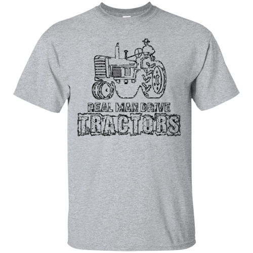 Funny-Farmer-Quote-Gift-Real-Man-Drive-Tractors-T-Shirt