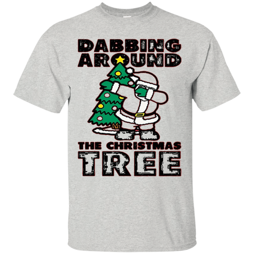 DABBING-around-the-christmas-TREE-tshirt