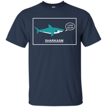 Funny-Sarcasm-_quot_Sharkasm_quot_-Shark-T-shirt---I-Love-Salad