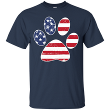 Dog-Paw-Print-T-shirt-Dog-Paw-Flag-T-shirt