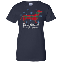 Dachshund-Through-The-Snow-[Funny-Christmas-T-Shirt]