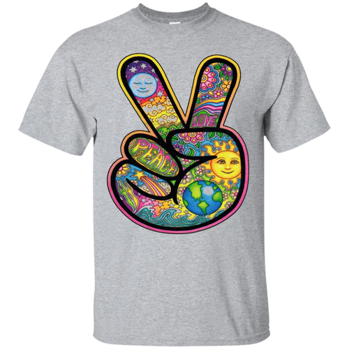 Colorful-Peace-Sign-Tee-Shirt