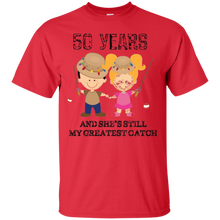 Funny-50th-Anniversary-Mens-Gift-Greatest-Catch-T-shirt