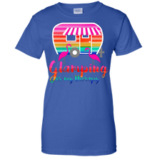 Glamping-is-my-Therapy-Camper-Flamingo-Tee-Shirt