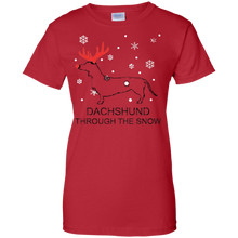 Dachshund-Through-The-Snow-Christmas-T-Shirt
